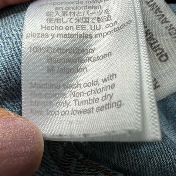 Rivet & Thread blue jeans straight leg size 25 button front - Picture 10 of 12